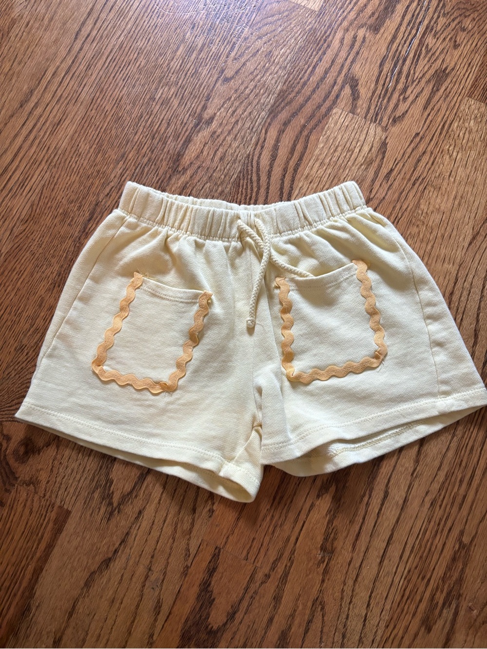 Girls Zara Yellow Shorts - Size 5T 6T